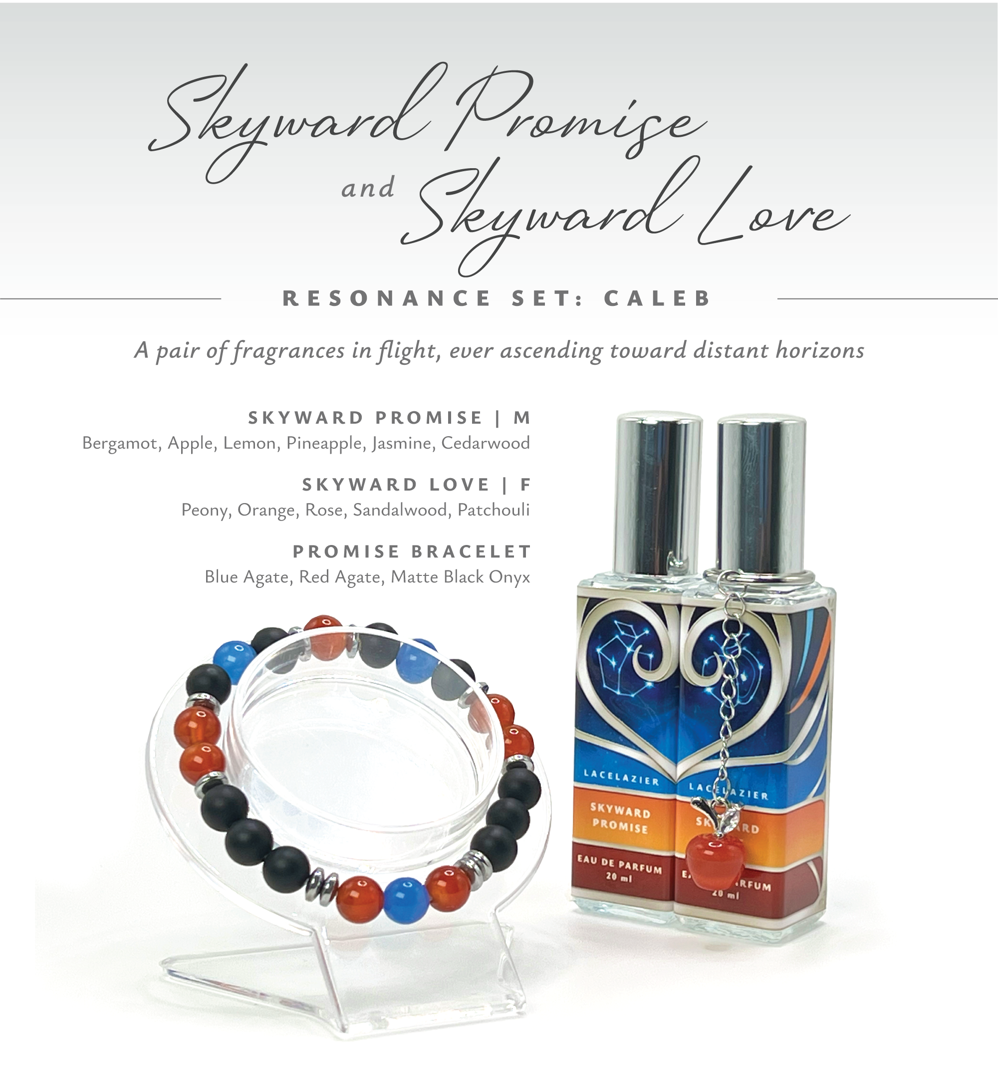 Love and Deepspace ✦ "Skyward Promise" Resonance Perfume Set: Caleb