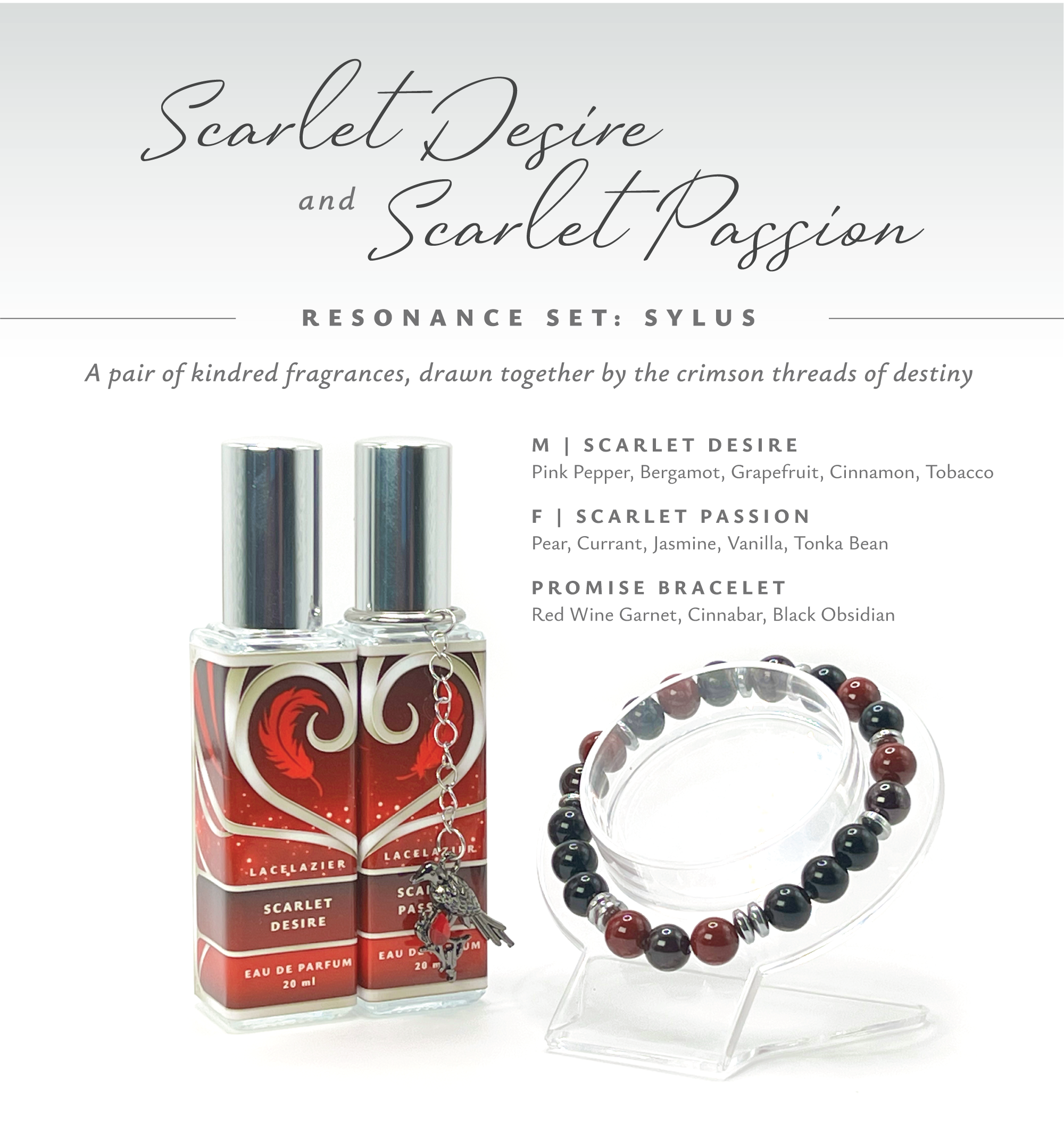 Love and Deepspace ✦ "Scarlet Desire" Resonance Perfume Set: Sylus