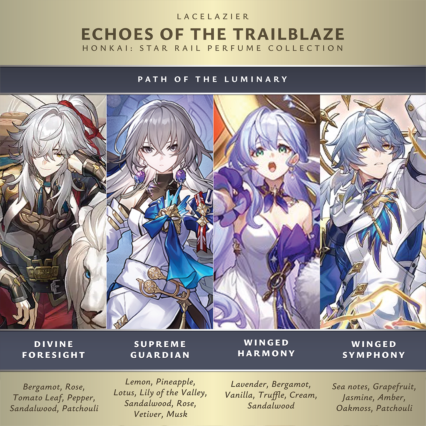 Honkai: Star Rail ✦ "Echoes of the Trailblaze" Perfume Collection