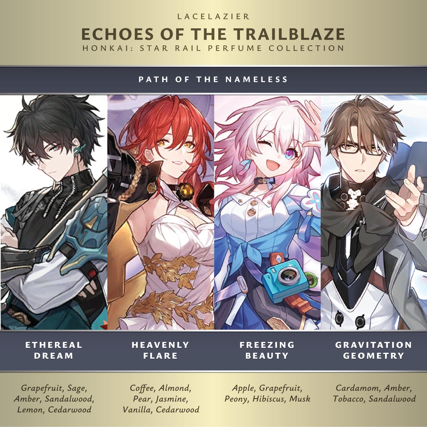 Honkai: Star Rail ✦ "Echoes of the Trailblaze" Perfume Collection